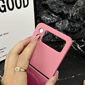 お買い得  サムスン用ケース-Samsung Galaxy Z Flip 6 Z Flip 5 Z Flip 4 Z Flip 3 用の電話ケース バックカバー ワイヤレス充電サポート ショックプルーフ カラーグラデーション TPU