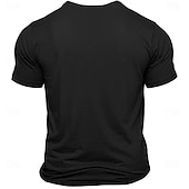 baratos Camiseta gráfica masculina-Homens Letra Pistola Camiseta T-shirt 100% Algodão Manga Curta Gráfico Camisa Preto Verde Tropa Camiseta confortável Esportes Feriado Roupas de estilistas