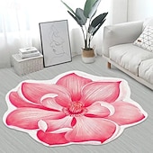 economico tappeti per soggiorno e camera da letto-Tappeti Tappeti A Forma Di Fiore Semplice Tappeto 3d Grande Fiore Tappetini Lavabili