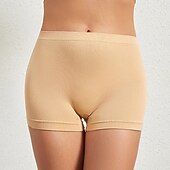 Недорогие Трусики-женские трусики корректирующее белье чистый цвет спорт базовые домашние тренажеры нейлон дышащие шорты лето весна домашняя одежда