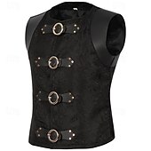 preiswerte Oberteile-Retro Vintage Mittelalterlich Renaissance Weste Prinz Edelmann Herren Halloween Karneval Maskerade LARP Karneval von Venedig Erwachsene