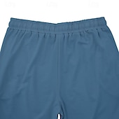 economico Gamba Dritta-Per uomo Pantaloni della tuta Pantaloni A cordoncino Vita elastica Gamba dritta Liscio Comfort Sportivo Giornaliero Di tendenza Informale Verde militare Nero Media elasticità