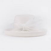 economico Cappelli per feste-berretto Fibra Cappello a bombetta / cloche Cappelli da pescatore Cappello di paglia Matrimonio Tè Elegante Matrimonio Con Fiocco Colore Puro Copricapo Copricapo