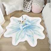 economico tappeti per soggiorno e camera da letto-Tappeti Tappeti A Forma Di Fiore Semplice Tappeto 3d Grande Fiore Tappetini Lavabili