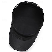 baratos Chapéu para Homem-Homens Boina Chapéu de sol Chapéu de caminhoneiro Preto Azul Marinha Algodão Moda Casual Rua Diário Tecido Ajustável Filtro Solar Respirável