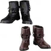 levne Středověk-Retro Středověké Renesanční Boty Ploché jazzové boty Pirát Rytíř Viking Valhalla Pánské Dámské Unisex Plesová maškaráda Večírek Plesová maškaráda Dospělé Boty Celý rok