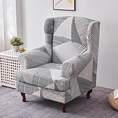 preiswerte Sesselabdeckung &amp; Armless Chair Cover-weicher, elastischer Tigerbankbezug, Freizeithockerbezug, karierter Rundum-Sofastuhlbezug