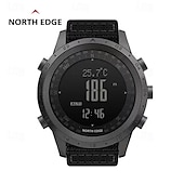 economico Orologi digitali-Orologio digitale NORTH EDGE da uomo Orologio sportivo all&#039;aperto tattico casual con bussola altimetro cronometro luminoso cinturino in silicone nylon