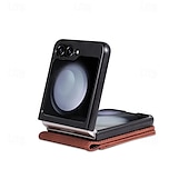 halpa Samsung-kotelot-puhelin Etui Käyttötarkoitus Samsung Galaxy Z-kääntö 7 Z Flip 6 Z Flip 5 Z Flip 4 Z Flip 3 Läppäkotelo Koko vartalon suoja Korttipaikka Iskunkestävä Retro PC PU-nahka