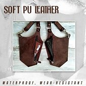 levne Domácí spotřební materiál-dvojitá taška v podpaží, vintage kožené pánské podvazky taška přes rameno outdoor crossbody kabelka na telefon s nastavitelnou kapsou na zip, univerzálně kompatibilní peněženka na obě strany