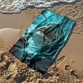 Недорогие наборы пляжных полотенец-пляжное полотенце летние пляжные одеяла из 100% микроволокна дышащие удобные одеяла