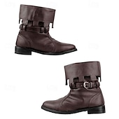 levne Středověk-Retro Středověké Renesanční Boty Ploché jazzové boty Pirát Rytíř Viking Valhalla Pánské Dámské Unisex Plesová maškaráda Večírek Plesová maškaráda Dospělé Boty Celý rok
