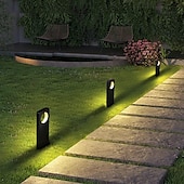 cheap Pathway Lights &amp; Lanterns-2pcs Outdoor Solar Landerscape Lighting Pathway Light Flame Shaped Lawn Light Outdoor Garden Lights for Patio Villa Park Lawn Walkway Waterproof Lighting Atmosphere Landscape Decor Light