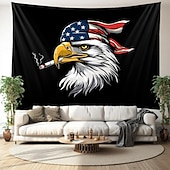 cheap 4th of July-4th of July Independence Day Hanging Tapestry Wall Art Large Tapestry Mural Decor Photograph Backdrop Blanket Curtain Home Bedroom Living Room Decoration Great Eagle