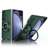 billiga Skal och fodral till Samsung-telefon fodral Till Samsung Galaxy Z Vik 6 Z Fold 5 Z Fold 4 Z Fold 3 Fällock Ringhållare Magnet Stöd för trådlös laddning Rustning PC