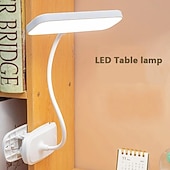 billige Leselys-1 stk 360° fleksibelt arbeidsrom med klemme skrivebordslampe sammenleggbar nattbordslampe for soverommet studere lesing kontorarbeid led touch øyebeskyttelse læring sove og dedikerte skrivebordslamper