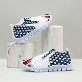 economico Scarpe a stampa grafica-Per uomo Scarpe da ginnastica Mocassini e Slip-Ons Scarpe casual da uomo Stampa scarpe Scarpe Flyknit Per sport Informale Esterno Giornaliero Giornata dell&#039;indipendenza A maglia Retato Traspirante