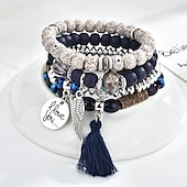 cheap Bracelets &amp; Bangles-Women&#039;s Bead Bracelet Fancy Fashion Animal Luxury Alloy Bracelet Jewelry Black / White / Red For Party Evening Gift Birthday