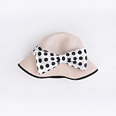 cheap Fascinators &amp; Hats-Hats Fiber Bucket Hat Floppy Hat Straw Hat Wedding Tea Party Elegant Wedding With Bowknot Ribbons Headpiece Headwear