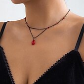 cheap Necklaces-Choker Necklace Rhinestones Women&#039;s Simple Gothic Classic Cool irregular Necklace For Party Halloween Club