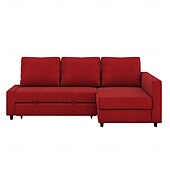 baratos Cobertura de Sofa-Capa de Sofá 100% Algodão com Armazenamento Capas de Sofá-Cama Acolchoadas Cor Sólida