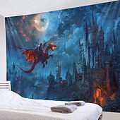 levne zvířecí tapisérie-dračí pár měsíc visící gobelín nástěnné umění velký gobelín nástěnná malba výzdoba fotografie pozadí deka opona domácí ložnice dekorace obývacího pokoje