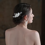 billige Bryllupshodeplagg-Hodepryd Legering Bryllup Elegant Bryllup Med Blomster Hodeplagg Hodeplagg
