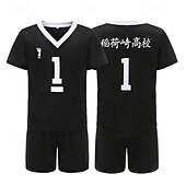 preiswerte Anime-Kostüme-Haikyuu Rintaro Suna Anime Cosplay Kostüm Outfits T-Shirt Cosplay-Anzüge Karneval Maskerade Shorts T-shirt Für Herren Damen Erwachsene
