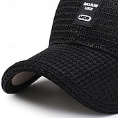 billige Baseballcaps for menn-Herre Baseballcaps Solhatt Trucker Hat Svart Blå polyester Netting Mote Fritid Gate Daglig عادي Justerbare Solkrem Pustende