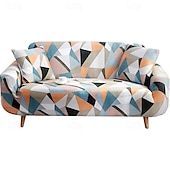 cheap Sofa Cover-Jersey Fabric Lazy Sofa Cover in Florqal&amp; Geometric Pattern for Indoor Use