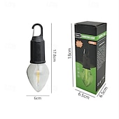 cheap Street Lights-Portable Camping Light LED Camping Lamp with Hook Portable Lantern Type-C Charging Waterproof for Hiking Fishing