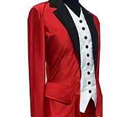 preiswerte Eiskunstlauf Trainingsoutfit-Eiskunstlaufjacke mit Hose Herren Jungen Eislaufen Jacke Outfits Unterteile Rot Spandex Mikroelastisch Training Eiskunstlaufkleidung Klassisch Langarm Eislaufen Eiskundstlauf