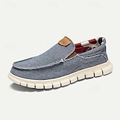 levne Pánské nazouváky a mokasíny-pánské ležérní slip-on tkané mokasíny – lehké prodyšné boty pro každodenní pohodlí