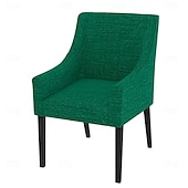Linen Cotton Chair Cover with Armrests Solid Color Quilted Slipcovers SAKcover LITB PRIME cover 39