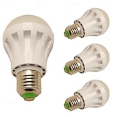 رخيصةأون لمبات الكرة LED-لمبة LED E27 موفرة للطاقة 5 وات بديلة تنجستن 220 فولت للإضاءة المنزلية A19 4 قطع