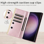 Недорогие Чехлы для Samsung-телефон Кейс для Назначение SSamsung Galaxy S24 S23 S22 S21 S20 Ultra Plus FE S10 S9 Plus S25 Ультра Кошелек для карт с ремешком с ремешком на запястье Откидная подножка Геометрический рисунок