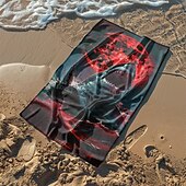 Недорогие наборы пляжных полотенец-пляжное полотенце летние пляжные одеяла из 100% микроволокна дышащие удобные одеяла