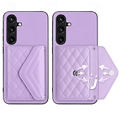 billiga Skal och fodral till Samsung-telefon fodral Till Samsung Galaxy S24 S23 S22 S21 Ultra Plus A55 A35 A25 A15 5G A54 A34 A14 A53 A33 A23 A13 S25 Ultra Skal med stativ med snodd Kortplats Kontor / företag TPU PU läder