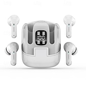 tanie Słuchawki bezprzewodowe True TWS-2 pary 4 paczki bezprzewodowych słuchawek Bluetooth 5.3 dousznych 68ms niskie opóźnienie 13mm przetwornik HIFI słuchawki 4 mikrofony ENC HD połączenia półdouszne
