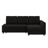 baratos Cobertura de Sofa-Capa de Sofá 100% Algodão com Armazenamento Capas de Sofá-Cama Acolchoadas Cor Sólida