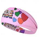 economico Accessori-LGBT LGBTQ Arcobaleno Fascia assorbente del sudore Per adulto Per uomo Per donna Gay Lesbica Parata dell&#039;orgoglio Mese dell&#039;orgoglio Mascherata Costume di Carnevale facile