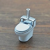 economico Sculture-Pipa portatile in ceramica a forma di wc per tabacco