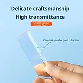 お買い得  アイデアおもちゃ-ギフトボックス入りクリスタルトリプル三角正角柱ティーンエイジャーノベルティ科学実験物理学子供に教えるおもちゃプレゼント