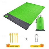 cheap Outdoor Rugs-Camping Mat Waterproof Pocket Beach Blanket Outdoor Grounding Mat Mattress Picnic Pocket Carpet Rug Sand Beach Mat Portable Folding Lightweight Sleeping Bed Pad