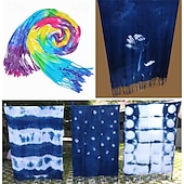 economico Anti-stress-2 pezzi sciarpa tinta unita sciarpa di cotone bianco e seta di lino sciarpa lunga scialle cravatta materiale tinto fai da te 68 * 190 cm