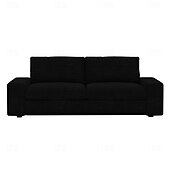 baratos Cobertura de Sofa-Capa de Sofá em Linho Sólido 2 Lugares 3 Lugares Com Estofamento de Algodão e Linho