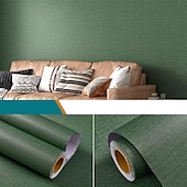 cheap Solid Color Wallpaper-Modern Vinyl Waterproof Removable Smooth Wallpaper Sticker Self-Adhesive Contact Paper for Furniture Stickers Kitchen Living Room 300x60cm