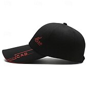 olcso Férfi baseball sapka-Férfi Baseball sapka Szalmakalap Kamionos kalap Sötétkék Piros Poliészter / Pamut keverék Divat Alkalmi Utca Napi Szöveg Állítható Fényvédő Légáteresztő