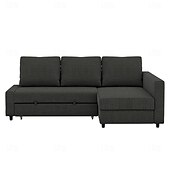 baratos Cobertura de Sofa-Capa de Sofá em Linho com Armazenamento Cor Sólida Capas Acolchoadas em Algodão e Linho
