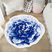 economico tappeti per soggiorno e camera da letto-Tappeti Tappeti A Forma Di Fiore Semplice Tappeto 3d Grande Fiore Tappetini Lavabili
